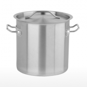 Каструля висока з кришкою, з нержавіючої сталі, 12 л GastroInox X2749