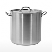 Каструля висока з кришкою, з нержавіючої сталі, 36 л GastroInox X2774